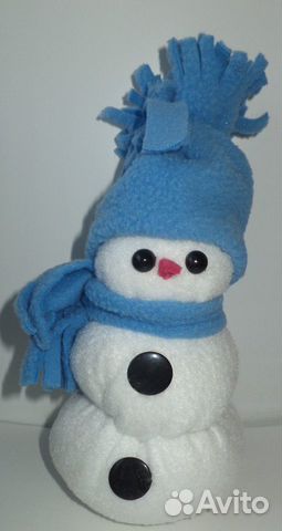 Снеговик ручной работы (игрушка)