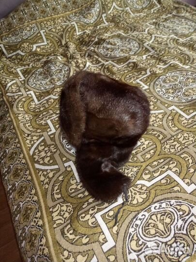 Норковая шапка мужская ушанка