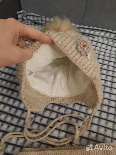 Комплект шапка, снуд зима