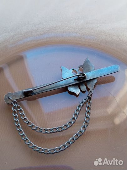 Брошь бабочка СССР