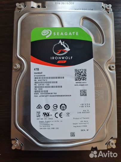 Жесткий диск Seagate IronWolf 4tb