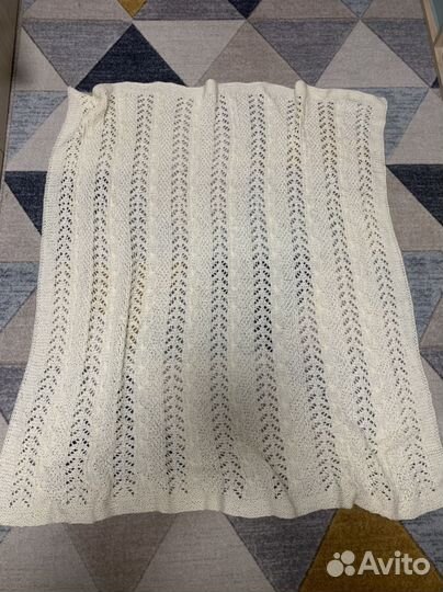 Плед детский вязаный ручная работа