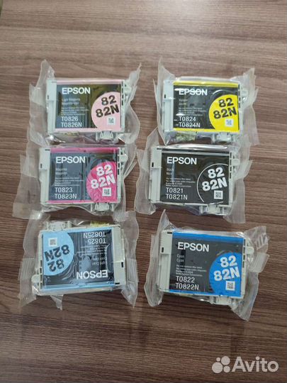 Комплект картриджей струйных Epsom 082