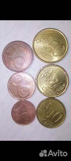 Монеты евро и евроценты