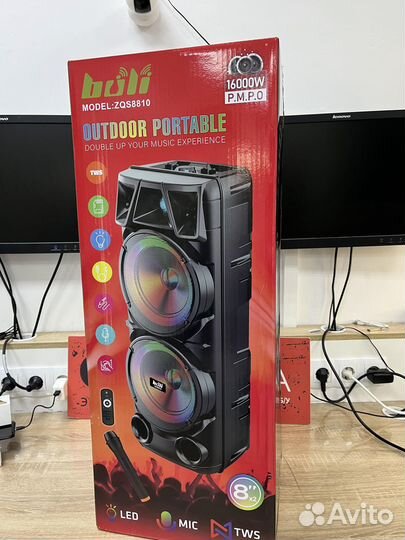 Большая bluetooth колонка ZQS-8810 новая