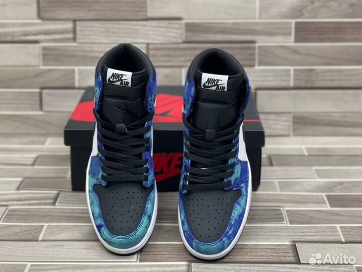 Кроссовки Air Jordan 1 Tie-Dye (36-45)