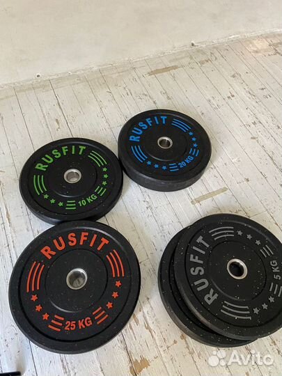 Бамперные диски для штанги (5,10,15,20,25)