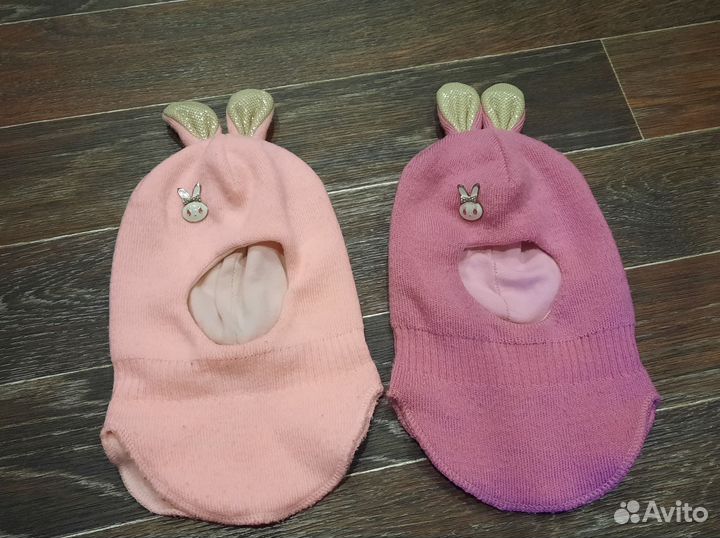 Шапка шлем зимняя для девочки 44р