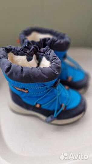 Сапоги зимние детские 23 отличное состояние
