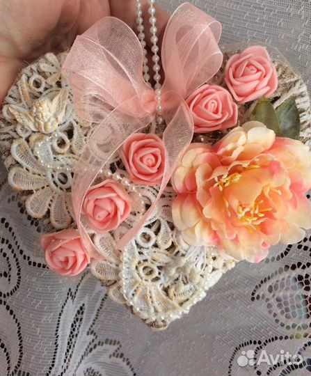 Винтажные сердечки - валентинки