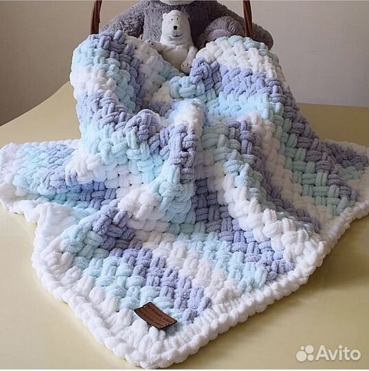 Плед детский плюшевый новый