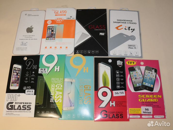 iPhone 5/5S/5SE/5C комплекты защитных стёкл