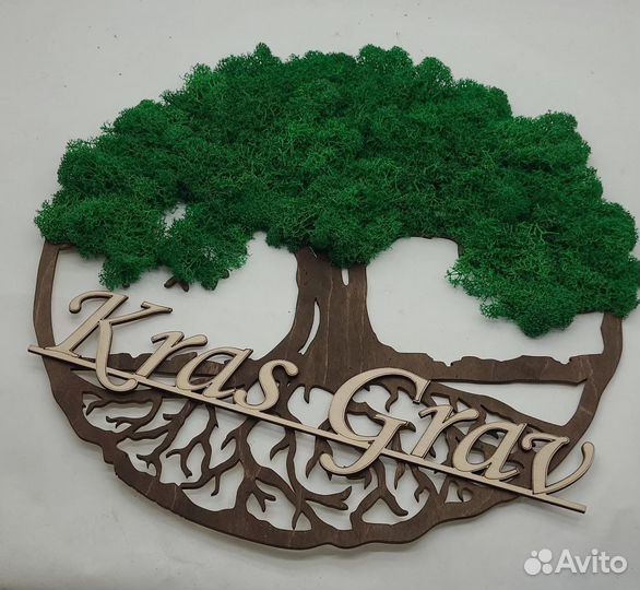 Панно из стабилизированного мха