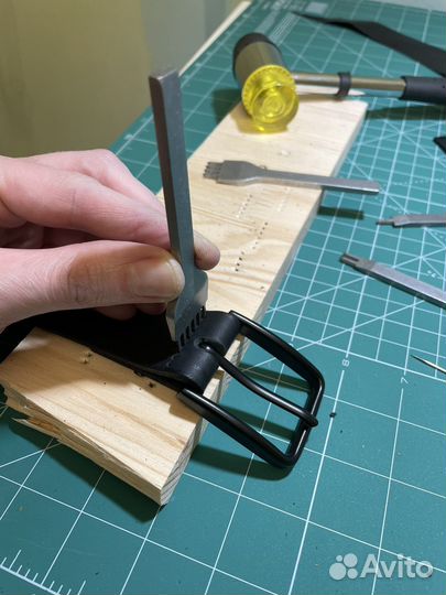 Ремень ручной работы мужской подростковый