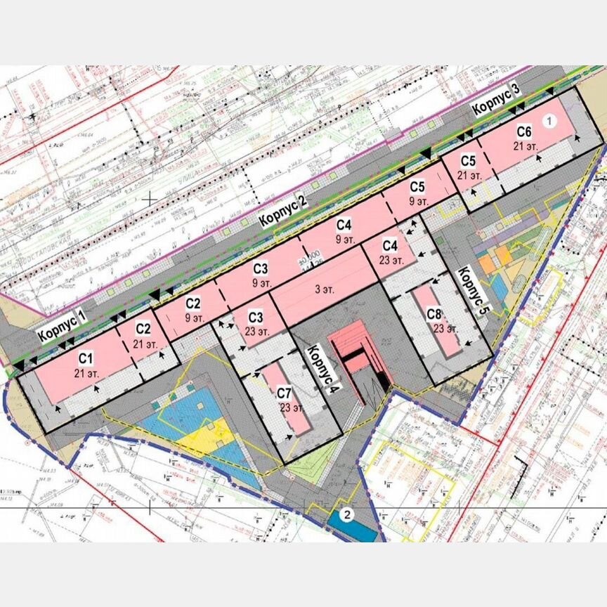 2-к. апартаменты, 35,9 м², 20/21 эт.