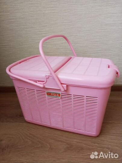 Переноска для кошки пластиковая