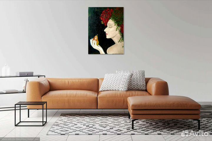 Интерьерная картина масло, холст на подрамнике