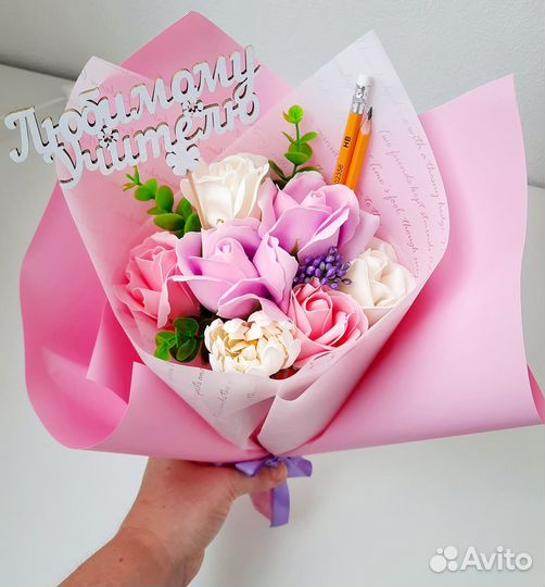 Букет из мыльных роз 