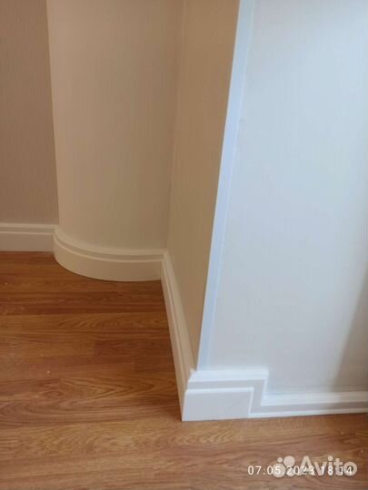 Установка монтаж плинтуса мдф дюрополимер