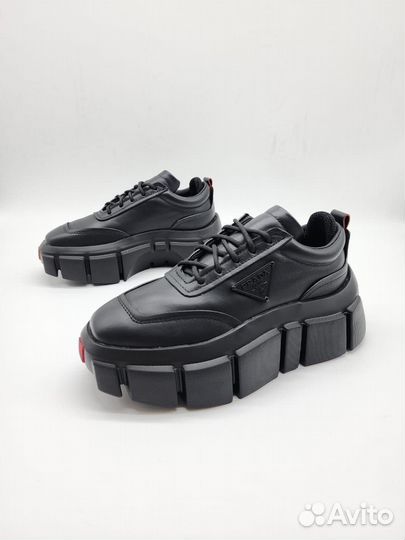 Кроссовки натуральная кожа платформа Prada