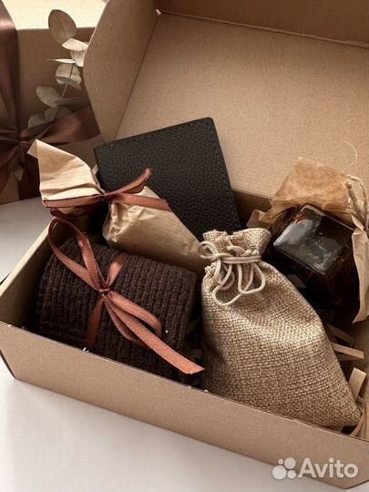 Подарочный бокс с обложкой на паспорт