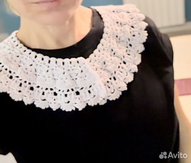 Кружевной воротник ручная работа