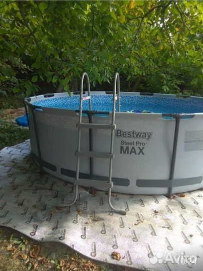 Каркасный бассейн бу Bestway steel pro max