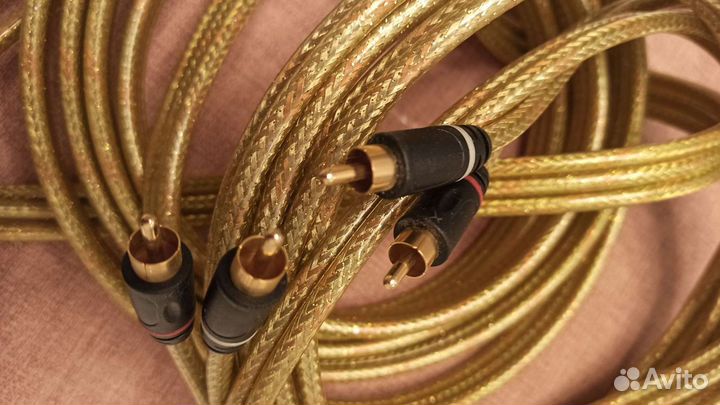 RCA кабель межблочный видео аудио стерео 3.5м