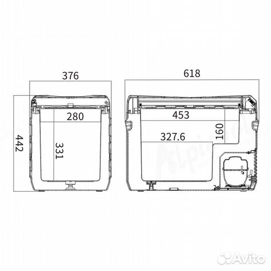 Автомобильный холодильник Alpicool NL40