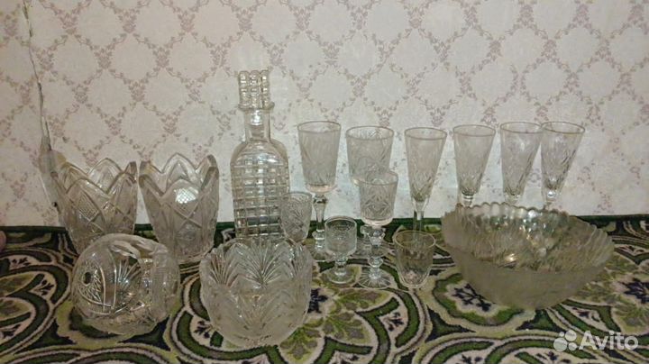 Хрустальная ваза шар