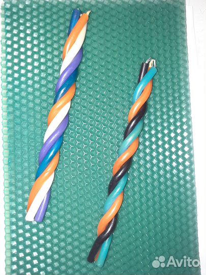 Свеча восковая фигурная магическая скрутка