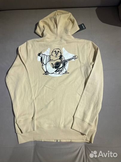 True Religion over lap buddha zip up