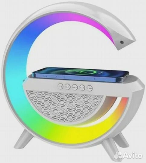 Настольная Bluetooth колонка с зарядкой, LED