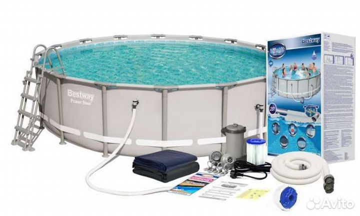 Каркасный бассейн 366х76,457х122