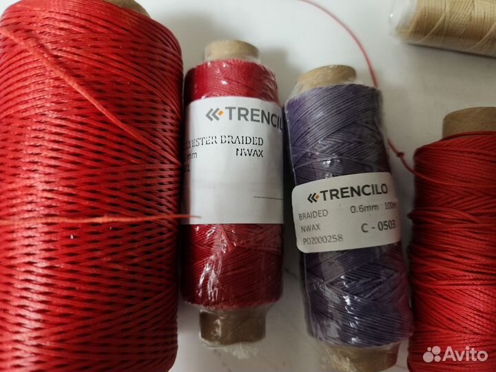 Нитки полиэстеровые вощеные (набор)