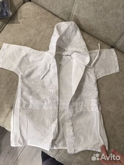 Крестильная рубашка для девочки 62-68