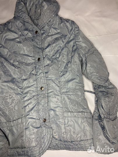 Куртка демисезонная для девочки 158 164 голубая