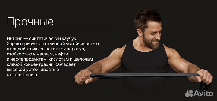 Нитриловые перчатки Glovity 100шт