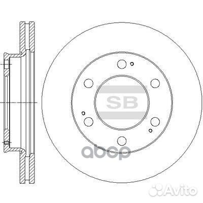 Диск тормозной ssang yong rexton 02- передний б