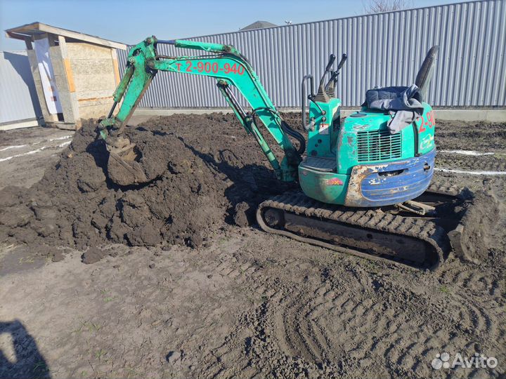 Услуги миниэкскаватора