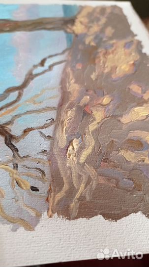 Картина маслом морской пейзаж