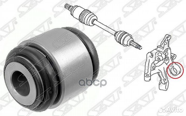 Сайлентблок задней цапфы subaru impreza 07-11/з