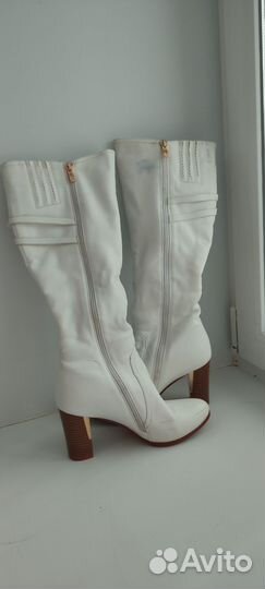 Сапоги белые зимние свадебные 38 р