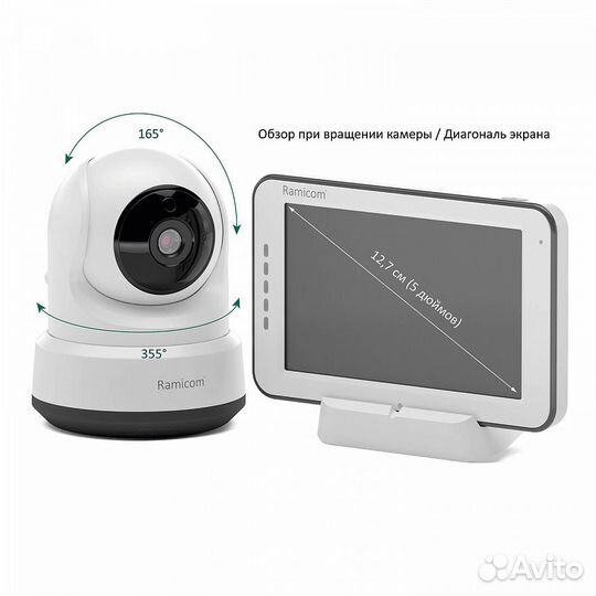 Видеоняня Ramicom VRC250X2 две камеры в комплекте