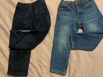 Детские теплые штаны,джинсы на мальчика (98)