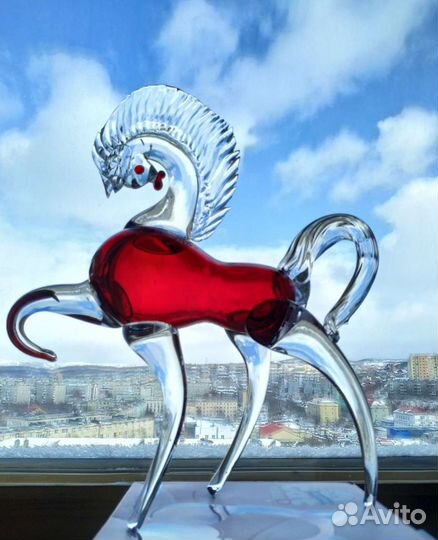Статуэтка конь хрустальный 30*26