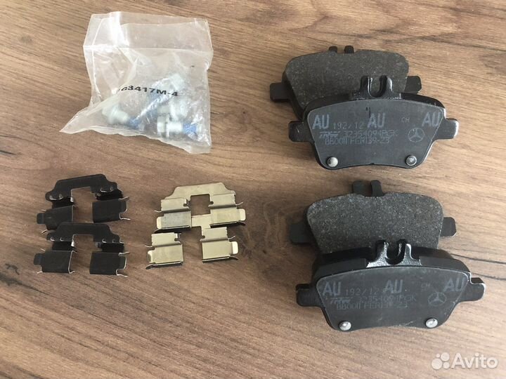 Колодки тормозные задние Mercedes A/B/CLA/GLA/SLK