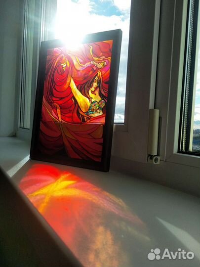 Витражная роспись, картина, панно 