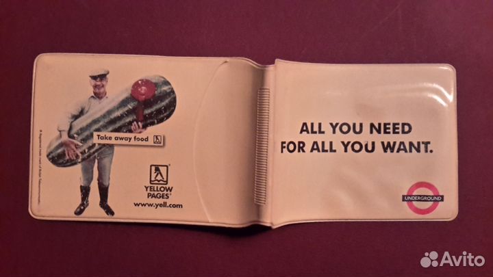 Билет проездной метро обложка лондон англия 2001г