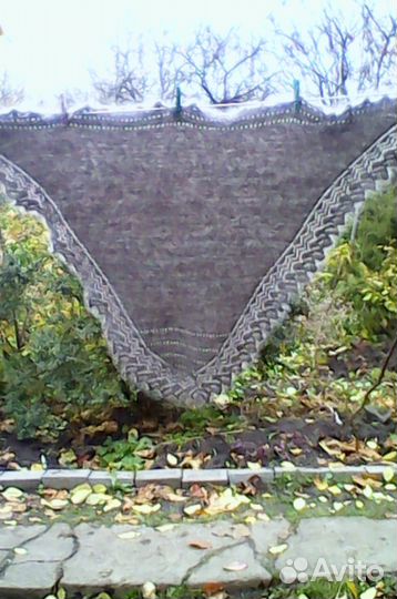 Косынка из козьего пуха 